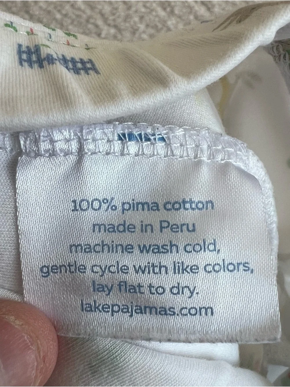 LAKE Infant Pima‎ Cotton Bunnies Spring Pajama Pants Size 4T